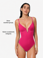 Maillot de Bain Sculptant Lina — Décolleté Plongeant